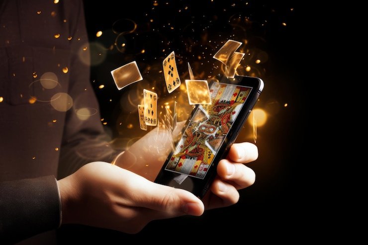 Android app Andar Bahar interface Android phone showing Andar Bahar betting interface on indototo88